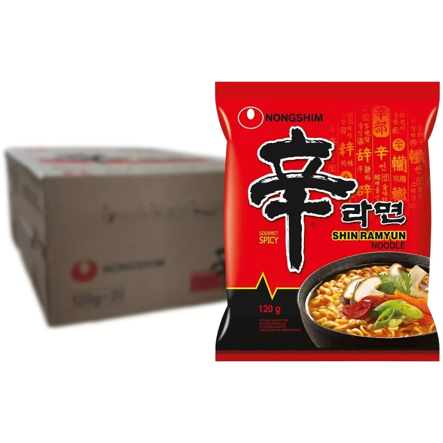 NONGSHIM - Instant Noodle Shin Ramyun, 20er pack (20 X 120 GR)