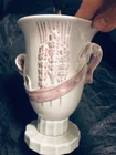 RED WING POTTERY 8 1/4 IN WHEAT SHEATH DECO ERA HANDLED VASE 1106