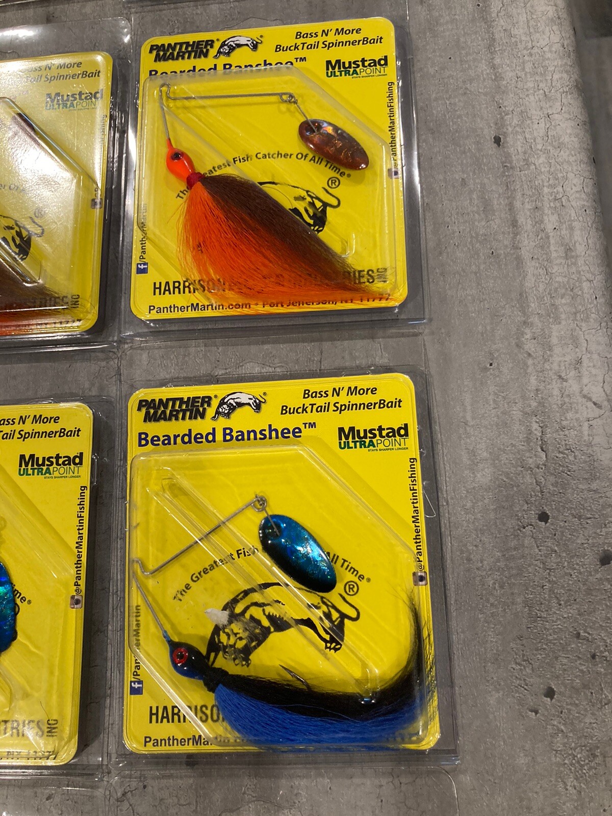 Lot of 25 Bearded Banshee 1/4 Oz Bucktail Spinner Baits - Panther Martin -Lot BZ - Image 7