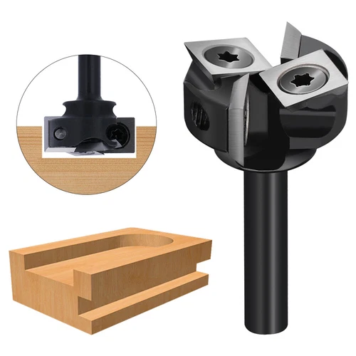 CNC Spoilboard Surfacing Router Bit 1/2 1/4 Shank Tools Slab Wood Milling Cutter
