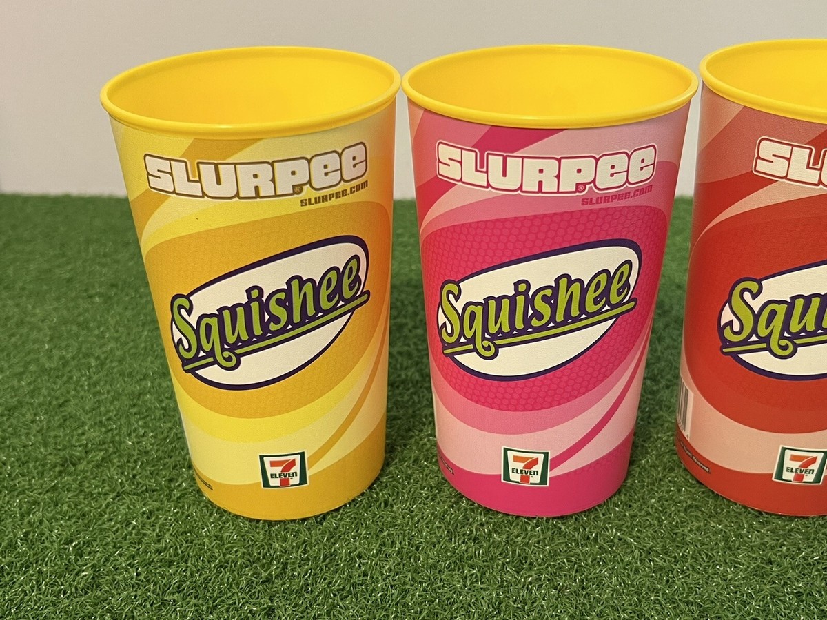 Set (4) Slurpee Squishee The Simpsons Movie 2007 Promo Cups Kwik-E