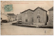 MELAY Haute Marne postcard 52 fountain and springs Place du Centre