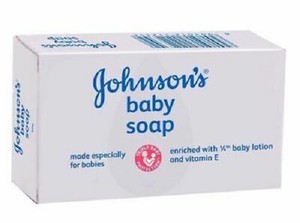johnson baby soap on face