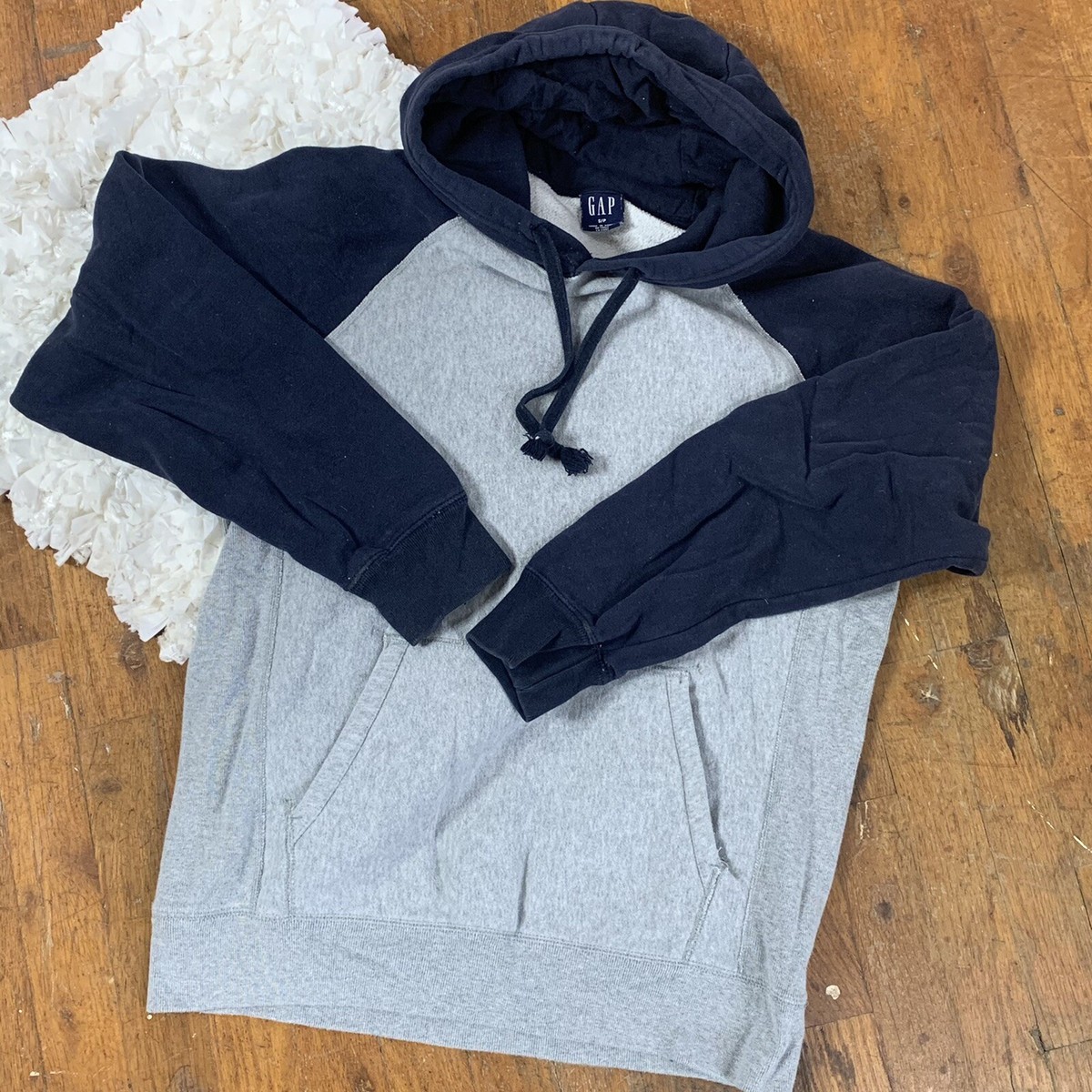 トップス 1990s OLD GAP hoodie parka reverse weave Vintage 90s Gap Hoodie Sweatshirt Adult Small Reverse Weave