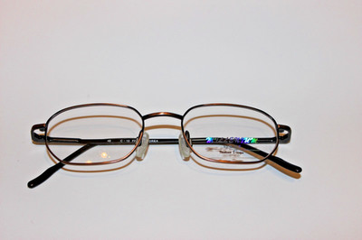 New Optic World 819 Eyeglass Frames 48-19 C10 Bronze Clear Glass for Rx