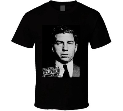 SALE! Lucky Luciano Vintage Gangster T-Shirt Mafia Graphic Tee