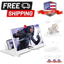 12'' 3D Screen Magnifier for Cell Phone, HD Amplifier Projector Magnifing Scr...