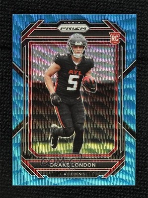 2022 Panini Prizm Rookies Blue Wave 140/199 Drake London #308 Rookie RC 0rr7