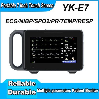 7 Inch Portable Touch Screen Multi-parameter Patient Vital Signs Monitor