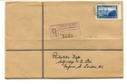 Canada 1938 GVI definitive 13c. Halifax Harbour on registered f.d.c. to UK
