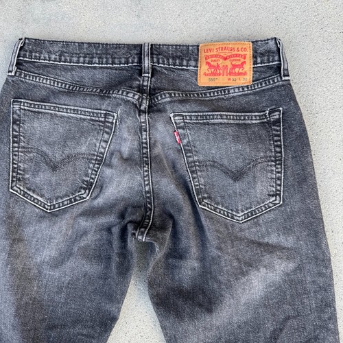 Levi's 501 Euro Model Black Denim Straight Leg Denim Pants, Men's Size W30 cotton black type Vintage Second Hand