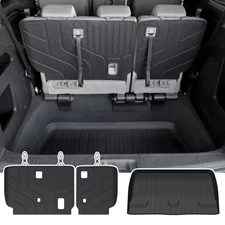 Cargo Lower Mat Backrest Mats for 2018-2026 Honda Odyssey, All Weather TPE Tr...