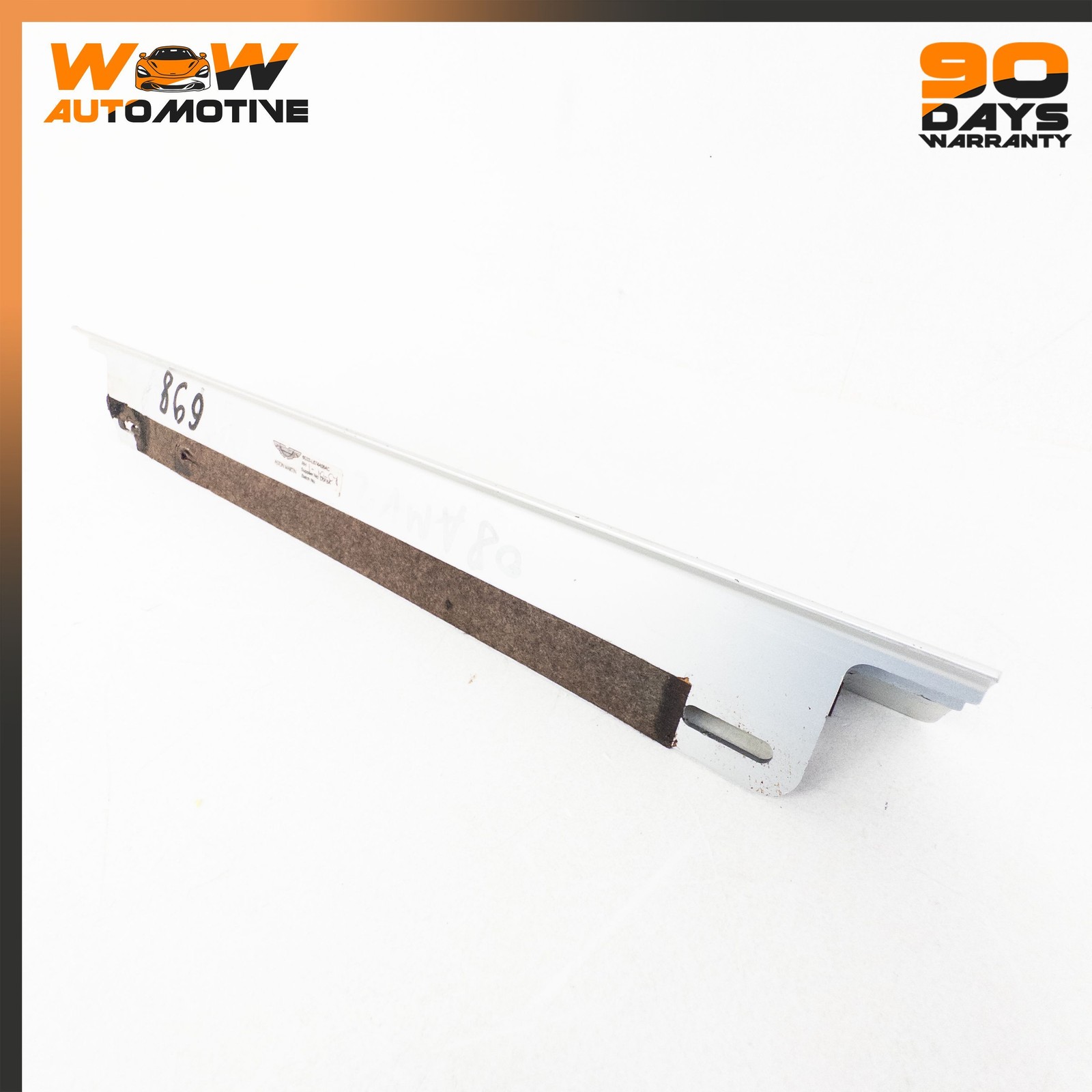 06-16 ASTON MARTIN V8 VANTAGE CABIN FINISHER SILVER TRIM PANEL ASSMBLY OEM