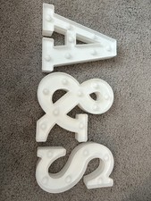 Light Up LED letters A  S Perfect For Weddings.