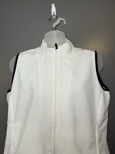 Vintage Adidas 2003 Vest Mens Large White ClimaProof Windbreaker Full Zip