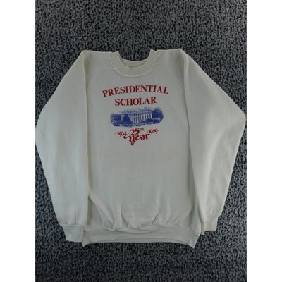 1989 Presidential Scholars Sweatshirt White Fruit of the Loom XL White House