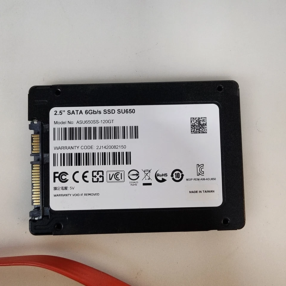 ADATA Ultimate 120GT2.5in SATA III Internal SSD SU650 Solid State Drive W Cable - Image 3 of 3