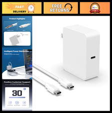 65W USB C Laptop Charger for Samsung Galaxy Book, Chromebook 4, Type C Adapter