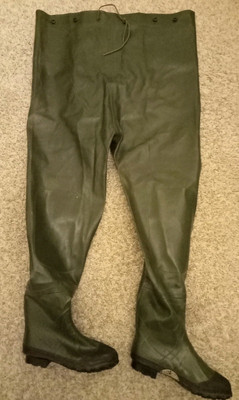 STAHLSCHAFT gummierte Angeln, Chest Waders, EU 47, UK 12 *PORTOFREI*