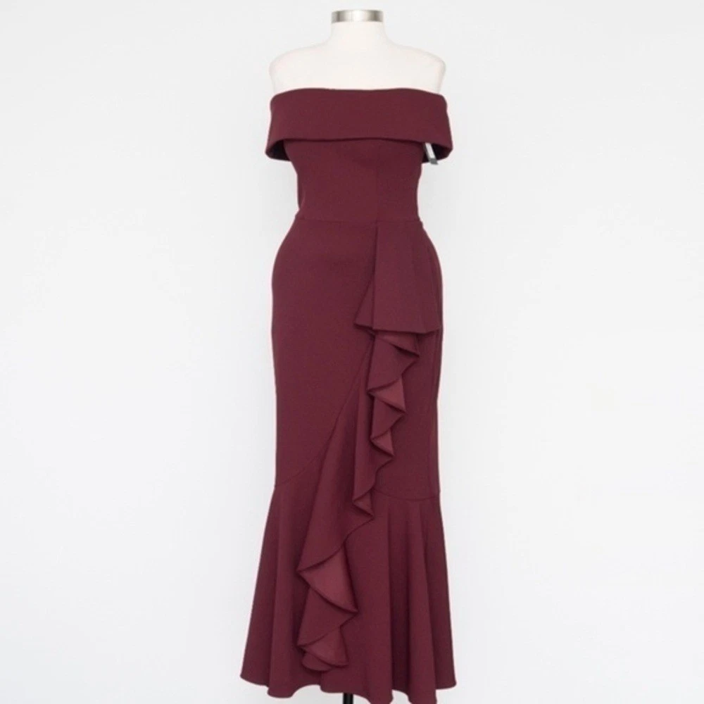 wedding dress semi formal Blush Pink A-Line Midi Casual Dress: Camellia Soft Blush / Medium main image 1