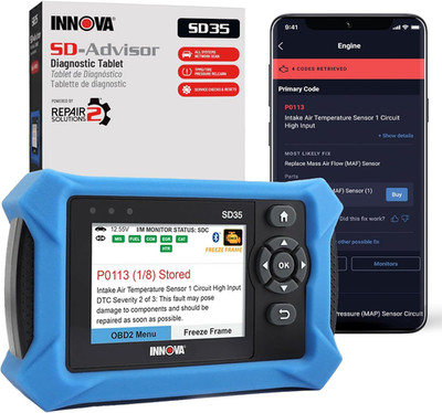 SD35 OBD2 Scanner   ABS, SRS, TPMS & Check Engine Code Reader, Live Data, All Sy
