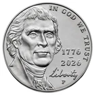 Photo of a 2026-P Jefferson Nickel from an eBay listing that sold on Jul 21, 2026