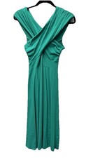 Asos 4 Green Midi Dress Off Shoulder Fairy Romantic Cocktail Wedding Dance Sexy