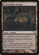 MTG Leechridden Swamp ** Shadowmoor ** English