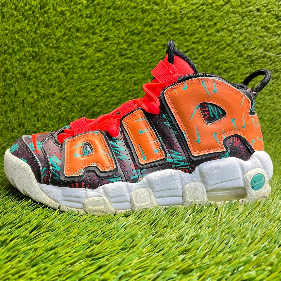 Nike Air More Uptempo What The 90s Niños Talla 6.5Y Naranja Zapatos Atléticos Tenis Foto 3 de 4