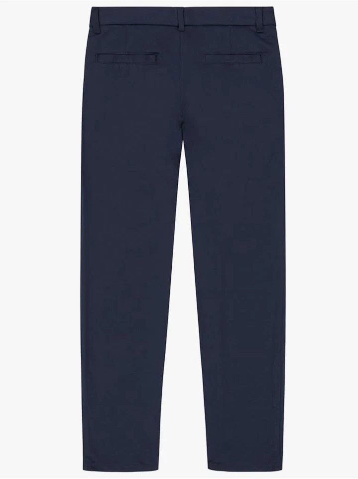 NUEVO Pantalones de uniforme escolar Nautica para niños y cintura elástica azul marino talla 16 Foto 2 de 2