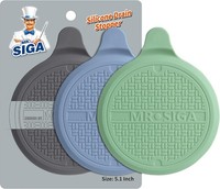 Mr.Siga Silikon Badewannenstopfen 13Cm Abflussstopfen Dusche Waschbecken
