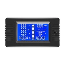 NEW Cars RV Battery Monitor Meter LCD Display DC 0-200V Volt Amp 300A 100A 10A