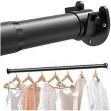 1.3 Inch Adjustable Heavy Duty Closet Rod - Support Up to 66 lbs for Wardrobes