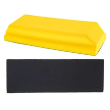 Rectangle 7-3/4" Hand Sanding Block Pad, Hook & Loop Backing, PSA Adapter Pad