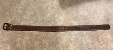 Casual Leather Belt 33 Beautifully Etched Buckle Is Leather Covered EUC