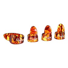 Dunlop 9020TP Shell Plastic Finger Thumbpicks, Large, 4/Player's Pack