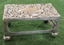 Kleine viktorianische Silber Streichholzschachtel Halter von Crisford & Norris 1899 11 Gramm