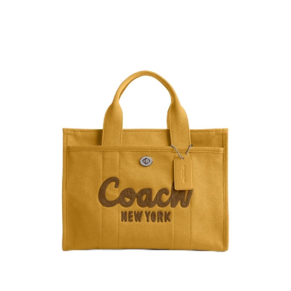 Coach Cargo Tote Bag, Yellow Gold Canvas with Embroidered Animal Coach Cargo Tote Bag, Yellow Gold Canvas with Embroidered Animal