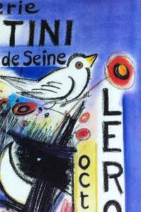 François LEROUX — Affiche originale d'exposition, Galerie Mostini, Paris — vue 4 sur 6