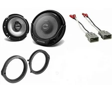 Kenwood KFC-1665S 6.5" Car Stereo Speaker & Speaker Adapter Wire Harness for
