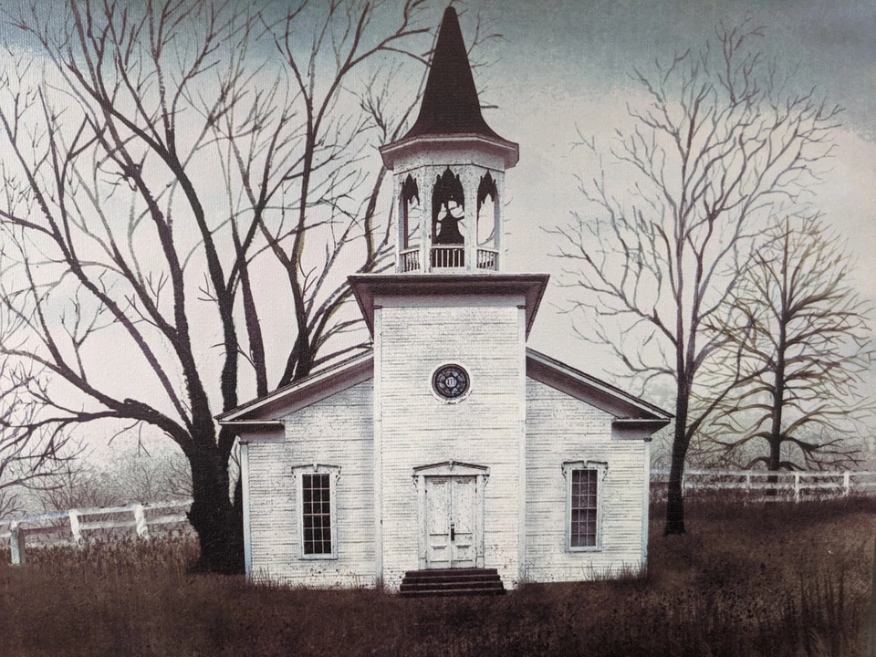 Billy Jacobs "Amazing Grace" Arte Folclórica, Arte de Igreja Country Impressão em Tela 12" X 20" - Imagem 3 de 4