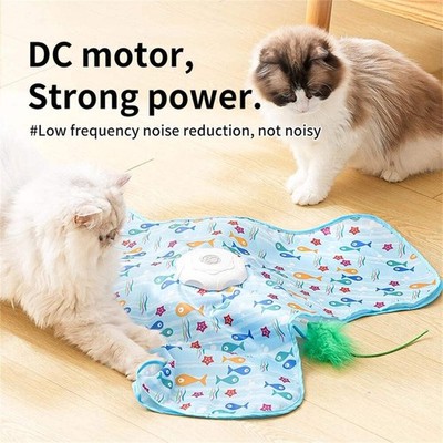 Smart Cat Toys Interaktives Verstecken Katzenspielzeug mit Maus Quietschende Bewegung Aktiv