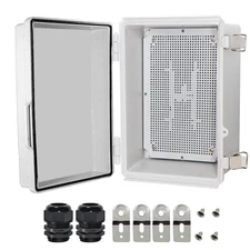 Junction Box,IP67 Waterproof Electrical Box Hinged Cover Stainless Steel Latc...