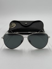 Ray-Ban RBR0101S 62mm Aviator Reverse Sunglasses 003/GR Silver, Dark Gray New
