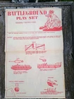 Vintage Marx Battleground Playset Instruction Sheet Manual P-1446