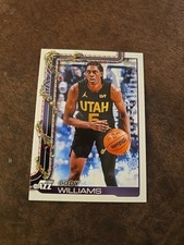 2025-26 Topps Holiday Base Cody Williams Utah Jazz #H102