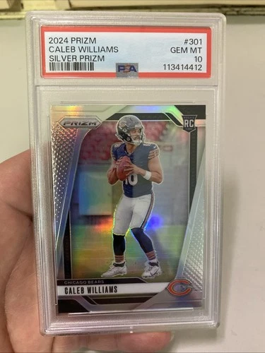 2024 Prizm Caleb Williams #301 RC Silver Prizm PSA Gem Mint 10 Bears BLAZER🔥🔥