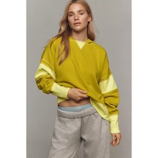 Daily Practice by Anthropologie Boxy Pullover Sweatshirt Hoodie Top S NEW 284740