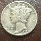 1944 W Mercury Dime Error “IN COD WE TRUST”