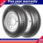 ✅2PCS ST205/75D15 Trailer Tires on Rim 5 Lug on 4.5" 15in Fuel-saving for Cargo